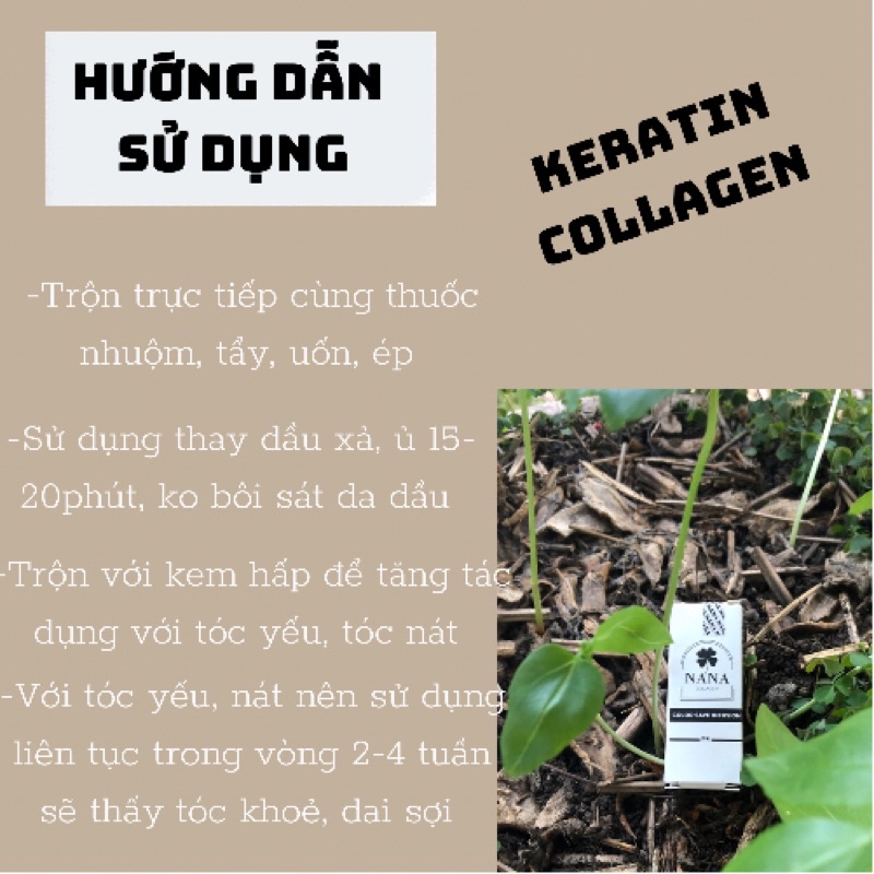 Tinh chất khoá màu Keratin Collagen dưỡng mềm tóc 10ml