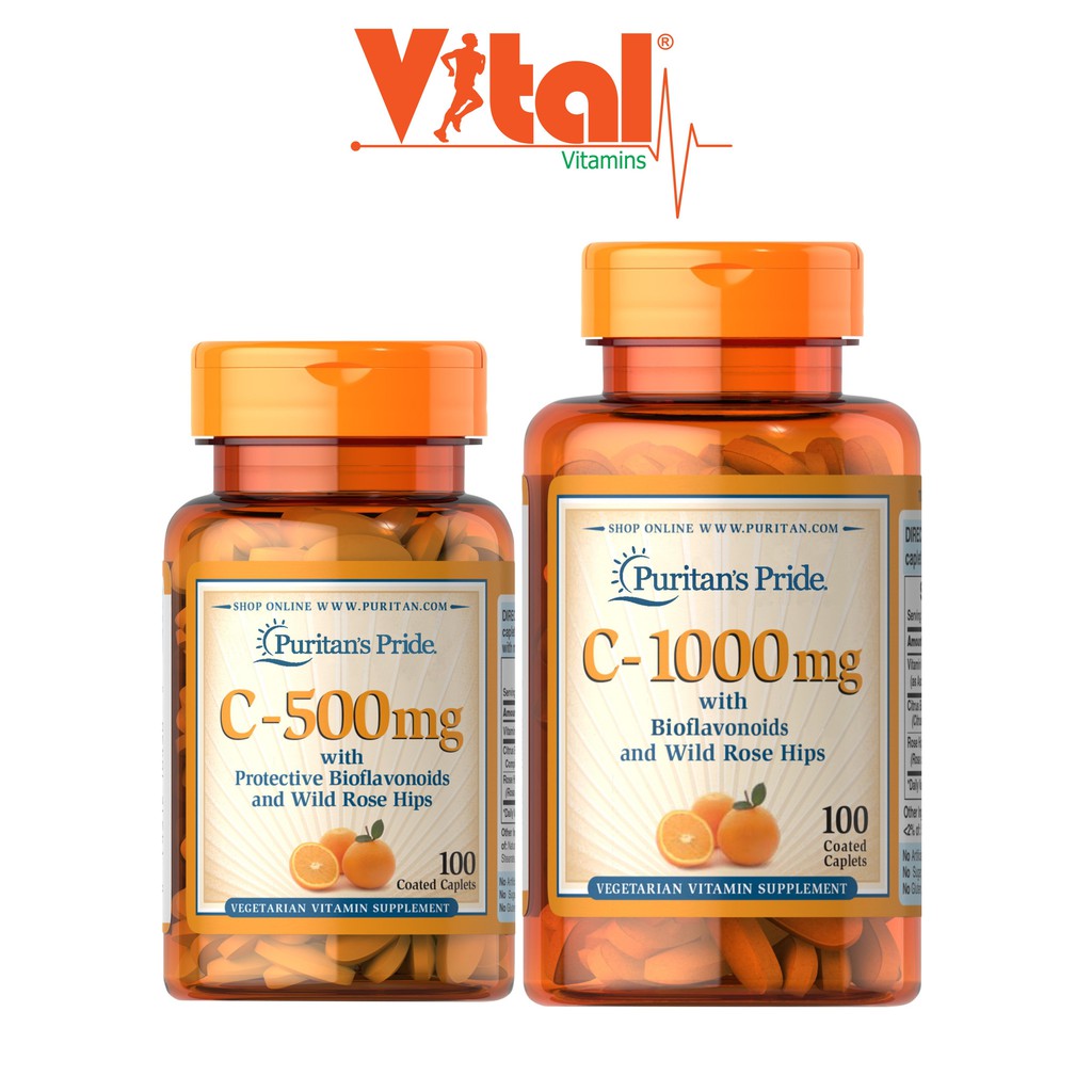 Viên Bổ Sung Vitamin C 500mg - 1000mg Puritan's Pride 100 viên