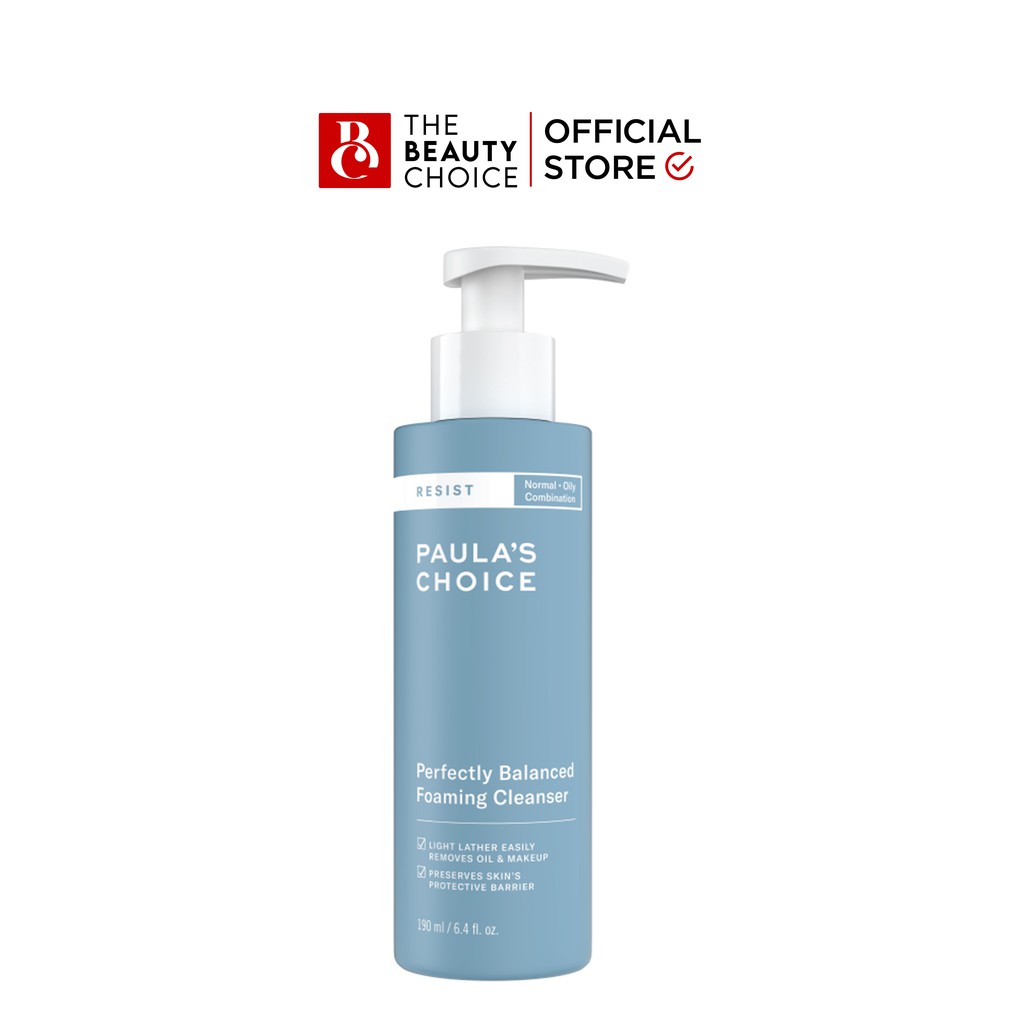 Sữa rửa mặt Paula's Choice Resist Perfectly Balanced Foaming Cleanser (190mL)