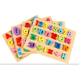 bảng chữ cái và số nổi