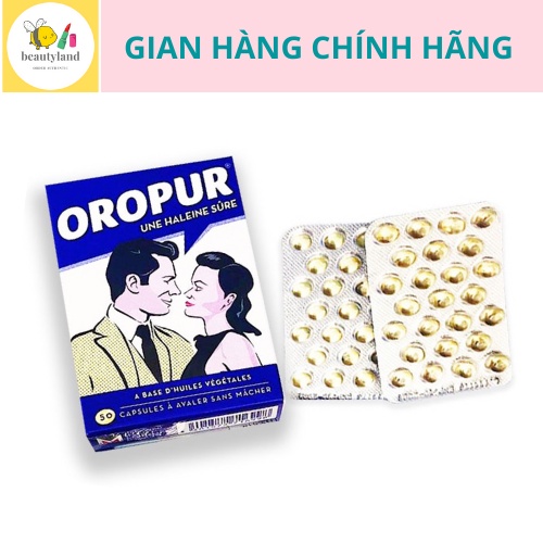 Viên chống hôi miệng OROPUR Pháp hộp 50 viên