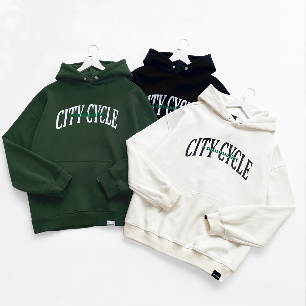 Áo hoodie local brand Minimalist City Cycle nỉ bông form rộng oversize unisex