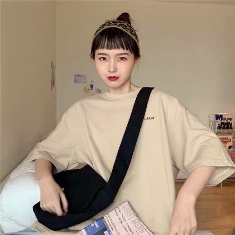 Áo phông nam nữ form rộng 2N Unisex thun cotton in hình 5 chú mèo màu be