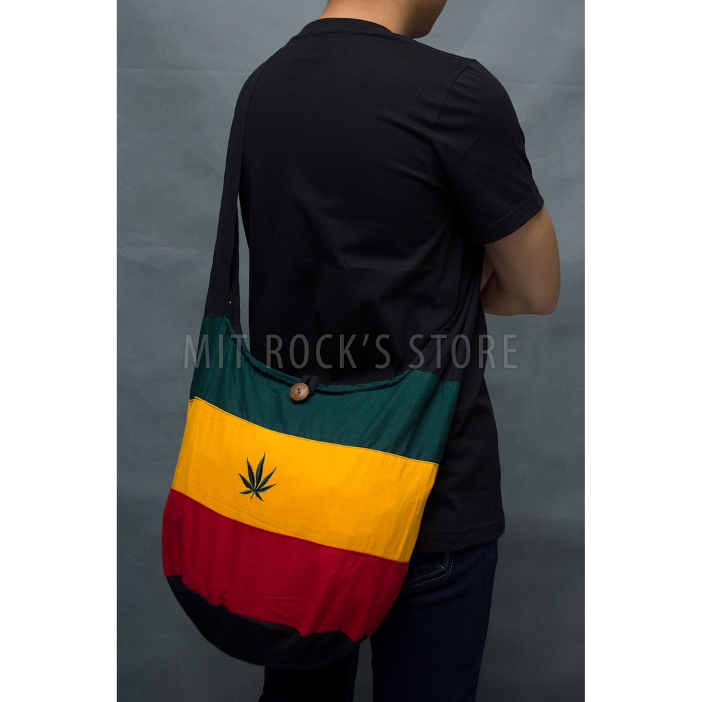 Túi Rasta - Kích thước 30 x 39 cm - Túi vải đeo chéo - Túi handmade Thái Lan