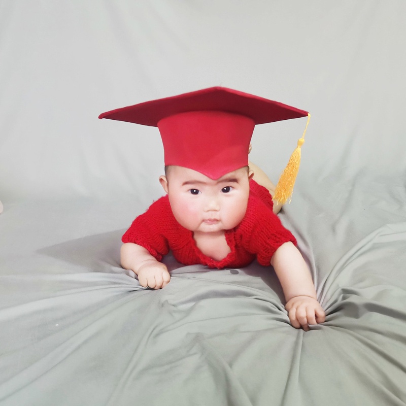 Phụ Kiện Nón Tốt Nghiệp Làm Phụ Kiện Chụp Ảnh Cho Bé Sơ Sinh