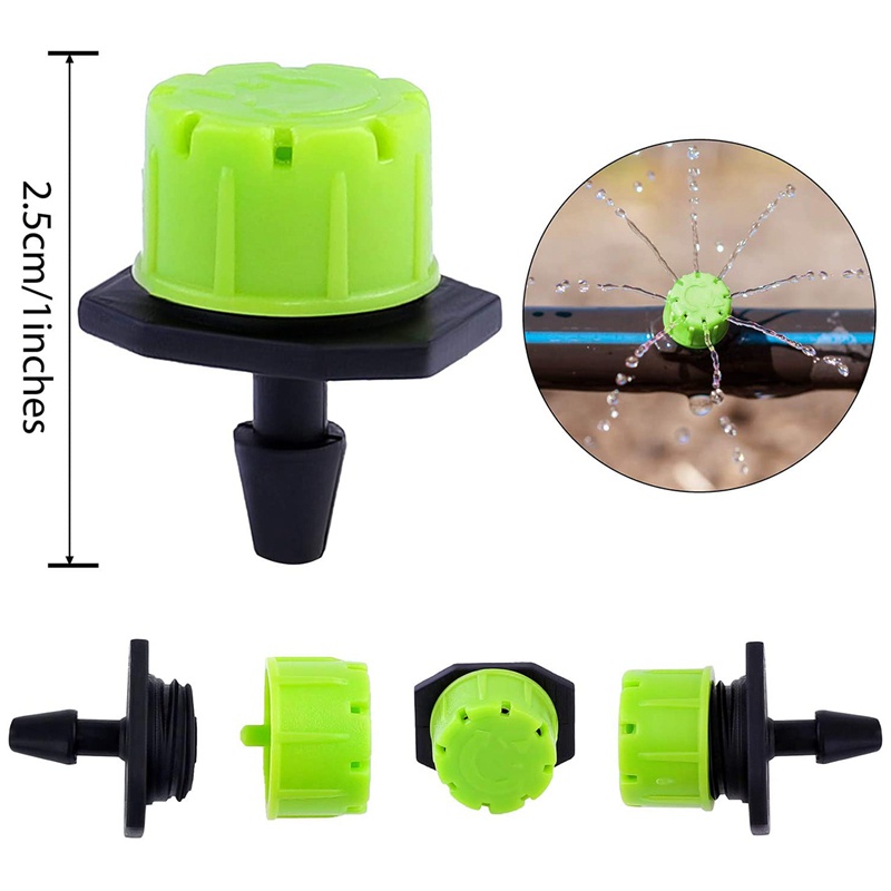 Set 100 Đầu Phun Nước 1 / 4inch Chống Tắc Nghẽn Tiện Dụng Cho Sân Vườn