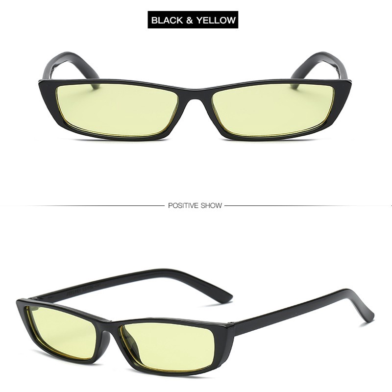 Kính Mát Gọng Chữ Nhật Phong Cách Harajuku Thời Trang Cho Nam Nữ