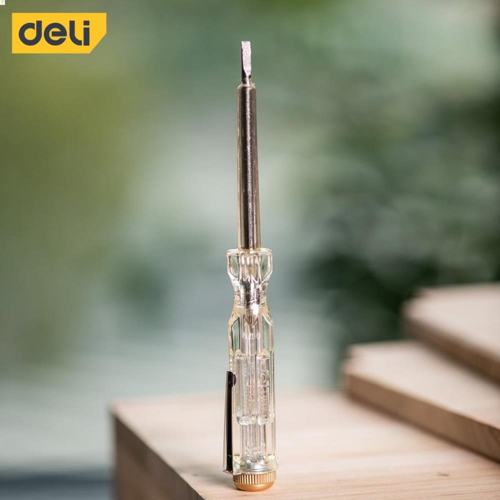 Bút Thử Điện 100-500V Deli Chính Hãng - Nhỏ Gọn, Tiện Lợi, An Toàn Sử Dụng - EDL8001 .