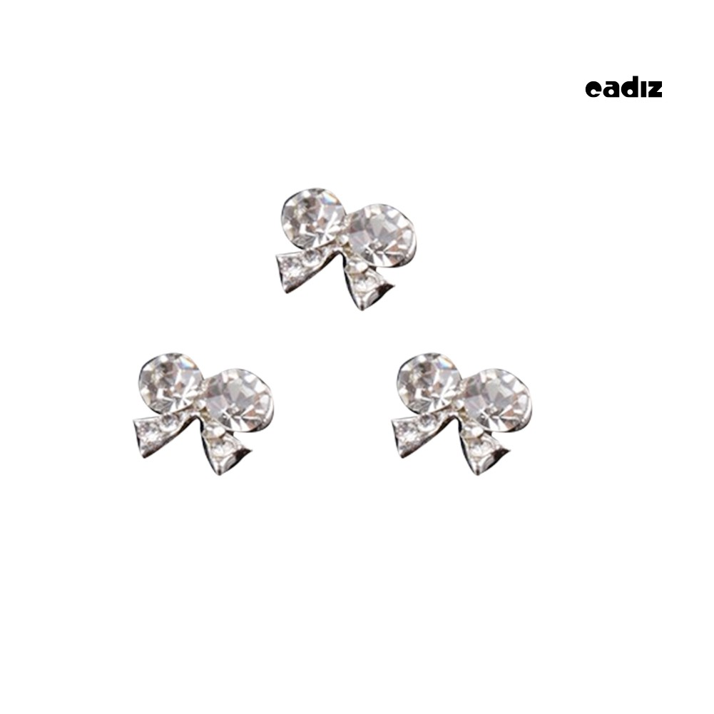 [Hàng mới về] Set 10 phụ kiện đính móng trang trí hình nơ 3d