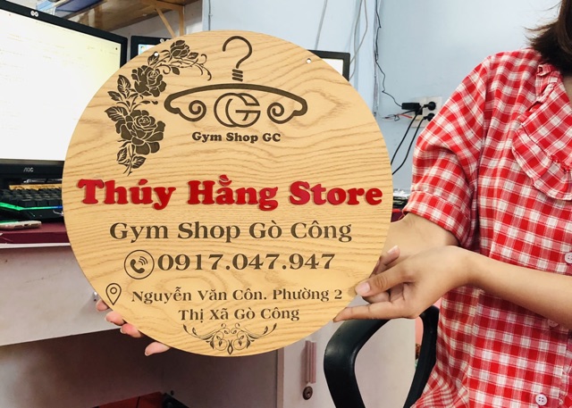 Bảng hiệu gỗ treo tường_ Bảng hiệu decor_ bảng hiệu dành cho shop bán hàng online