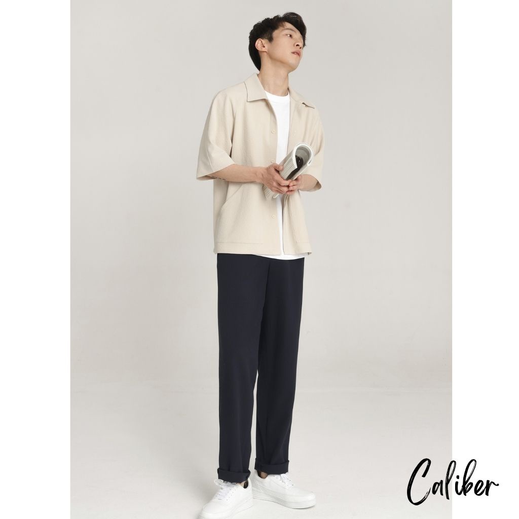 Quần baggy nam  Caliber - quần ống rộng nam chất vải Kaki cao cấp dáng Unisex cạp chun ống rộng phong cách Hàn Quốc QK01