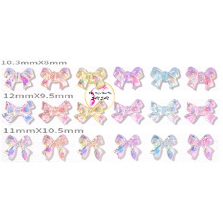 Charm Nơ Xà Cừ Mix Màu Trang Trí Móng