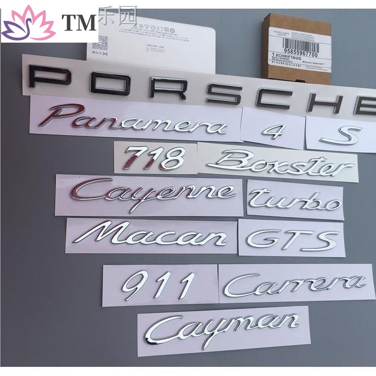 Logo Dán Trang Trí Xe Hơi Porsche Cayenne Cayenne macan 911 Chất Lượng Cao