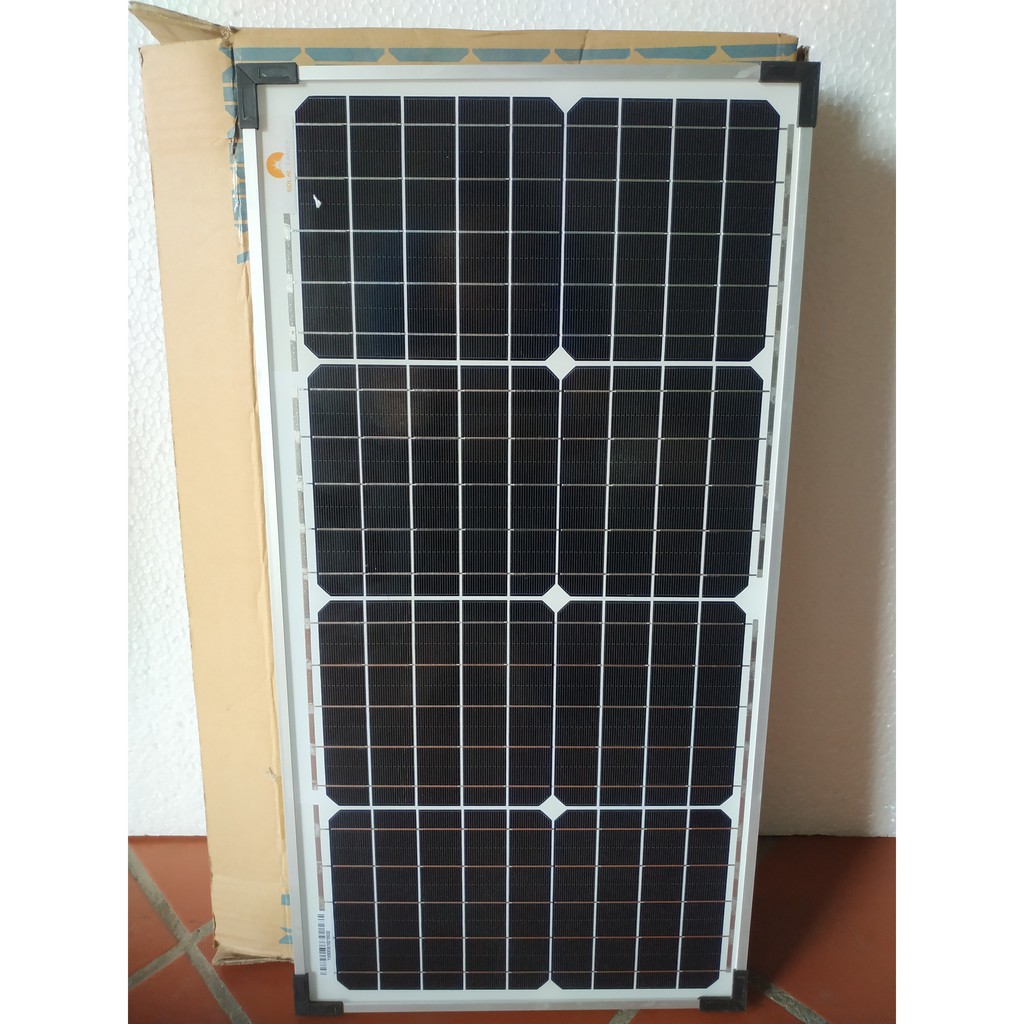 TẤM PIN NĂNG LƯỢNG MẶT TRỜI MỚI 9bb MONO 35W HÀNG CHÍNH HÃNG SOLARFANCY(được tặng Jack mc4))