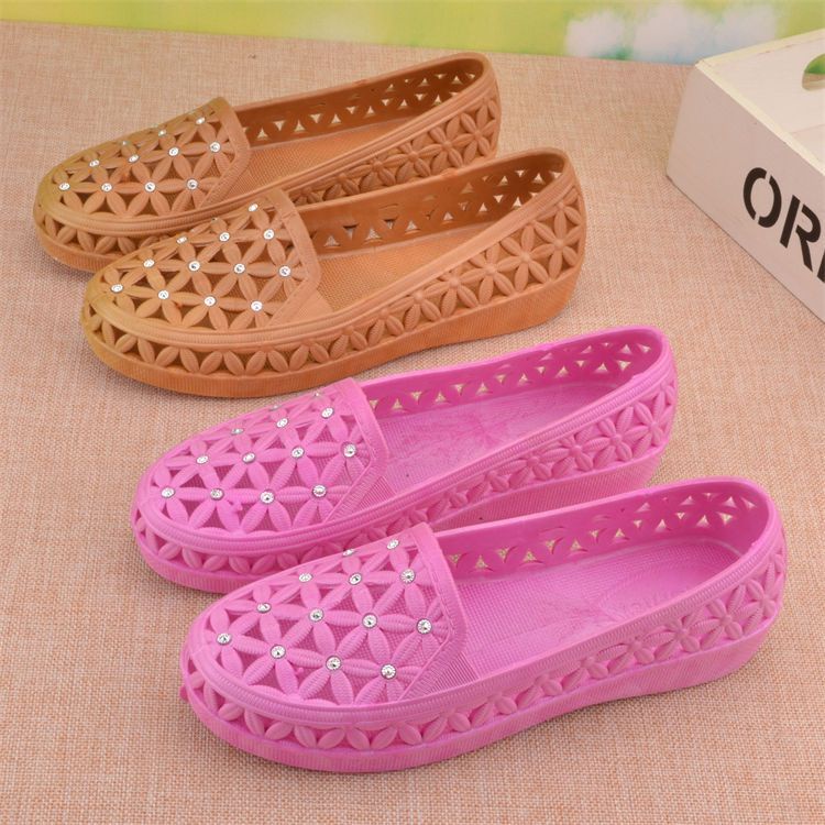 Giày Đế Bằng Chống Thấm Nước Thoáng Khí Cho Nữ