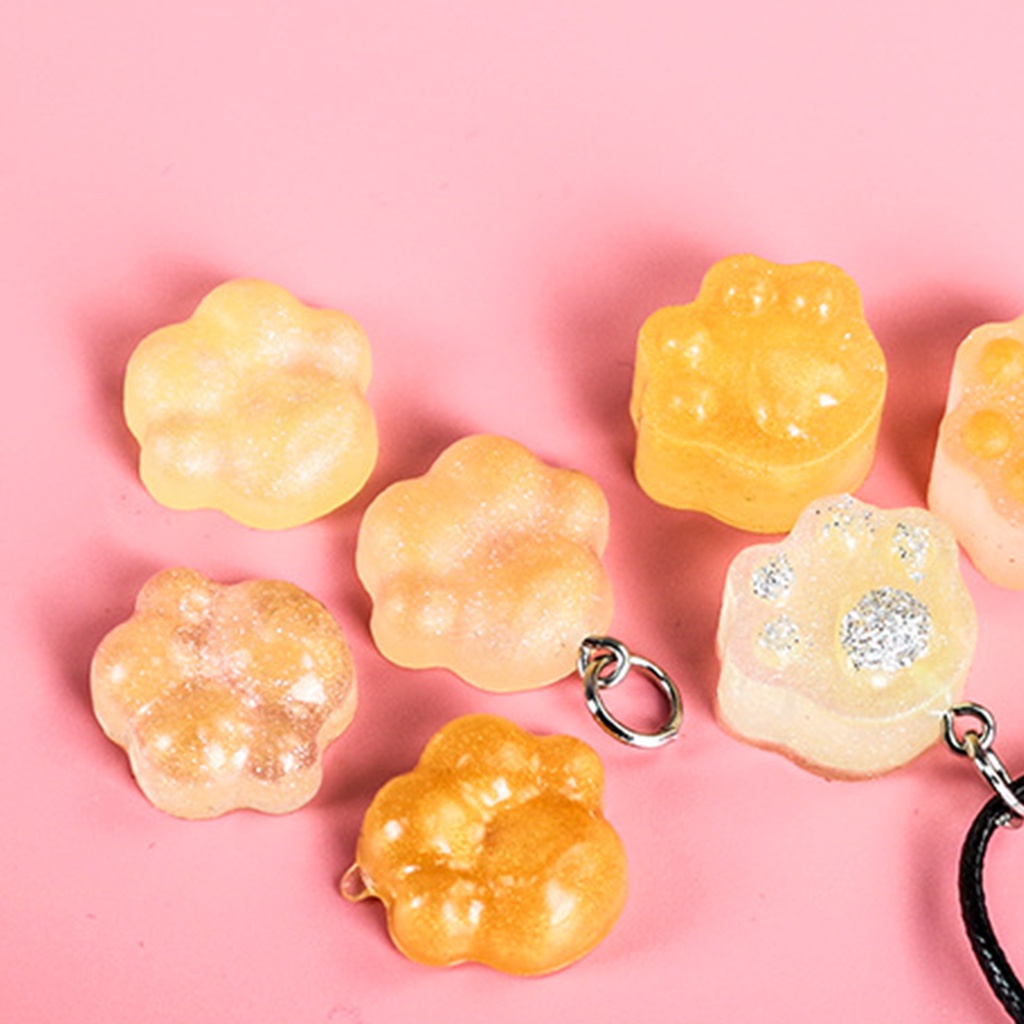 Khuôn Silicone Hình Dấu Chân Chó Cách Nhiệt Linh Hoạt Diy