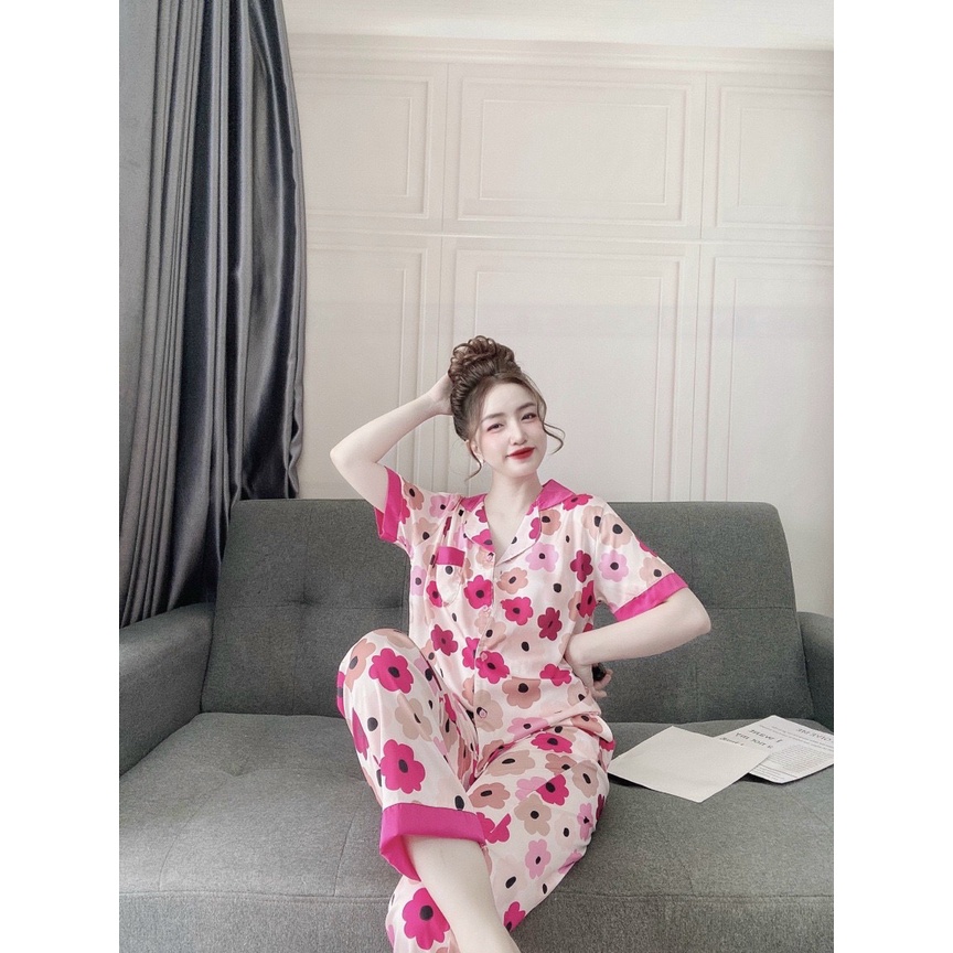[HÀNG THẬT 100%] 💖💖💖Bộ đồ Pijama lụa - Bộ lụa hoạ tiết mát lịm [HÀNG SIÊU ĐẸP] | BigBuy360 - bigbuy360.vn