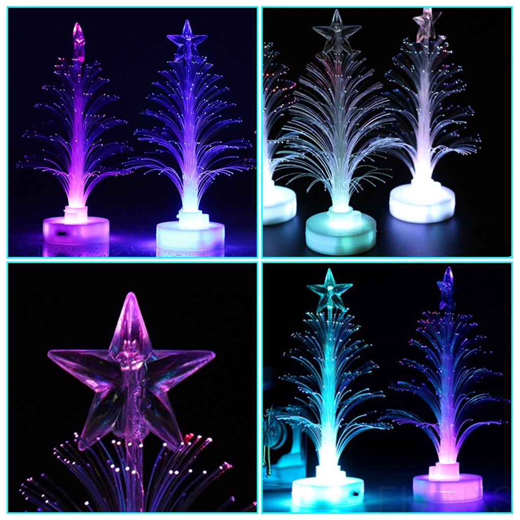 Đèn ngủ để bàn hình cây thông noel nhiều màu sắc