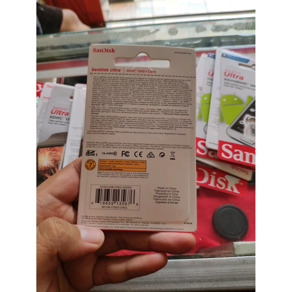 Thẻ Nhớ Sandisk Ultra 16gb Sdhc Uhs-i | BigBuy360 - bigbuy360.vn