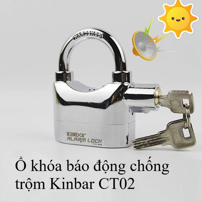 Khóa Chống Trộm, Ổ Khóa Báo Động, Loại Tốt, Ổ Khóa Báo Động Chống Trộm Kinbar Ct02, Có Còi Báo Động