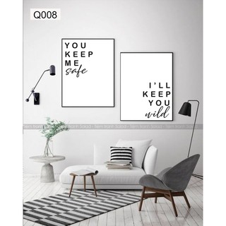 Bộ 2 tranh thông điệp ý nghĩa mang lại năng lượng tươi mới. Size khác hoặc mua lẻ khách LH (Tặng đinh 3 chân treo tranh)
