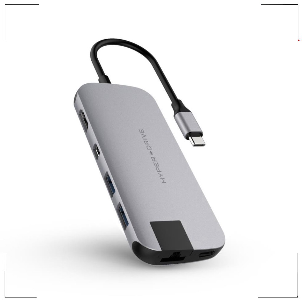 Cổng Chuyển Hyperdrive Slim 8in1 USB-C Hub Cho Macbook,PC,Devices Chính Hãng - 𝒎𝒂𝒄𝒃𝒐𝒐𝒌