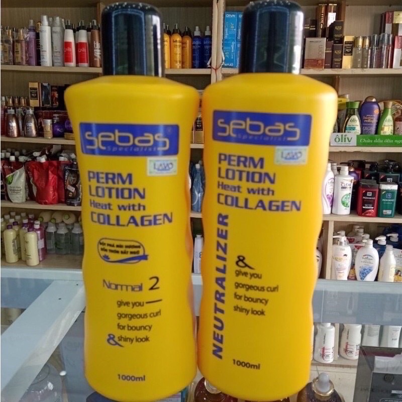 THUỐC UỐN NÓNG SEBAS , UỐN SETTING SEBAS 1000ML*2