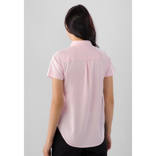 Áo Sơ Mi Nữ Ngắn Tay Giordano Shirts Màu Hồng 0534821521