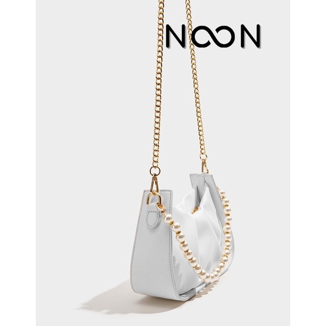 Túi xách nữ, đeo chéo NOON kèm dây phối hạt trai NB36