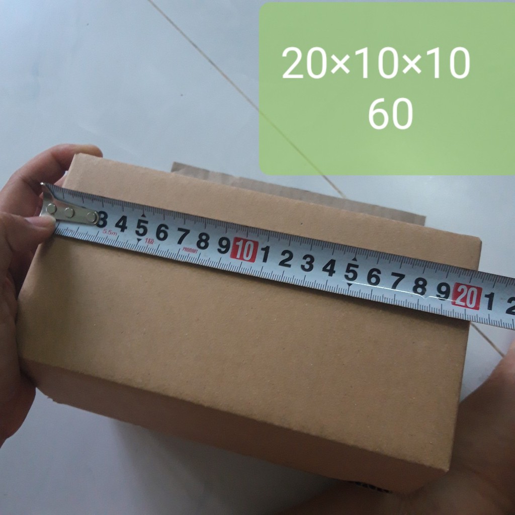 60 hộp carton 20x10x10 cm