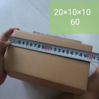 60 hộp carton 20x10x10 cm