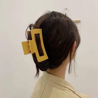Kẹp Tóc Càng Cua Hình Vuông Lớn Màu Sắc Đơn Giản Phong Cách Hàn Quốc