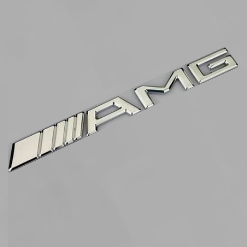 Chữ AMG mạ crom dán xe ô tô