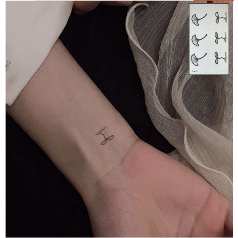 Hình xăm mầm cây g18. Xăm dán tatoo tạm thời size &lt;10x6cm