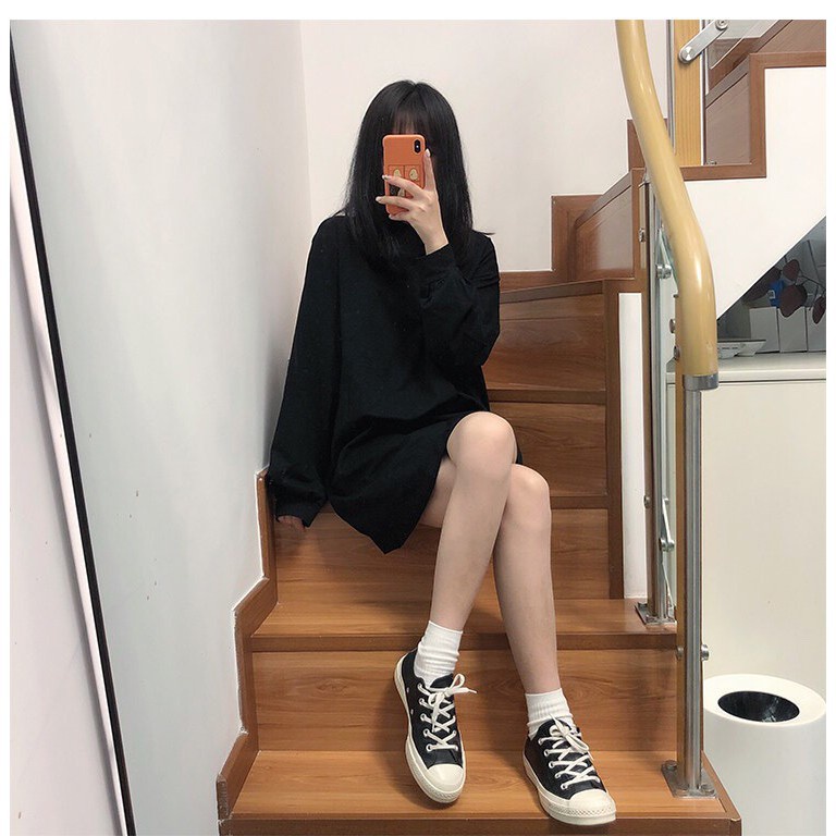 VÁY SWEATER TAY BỒNG TẶNG KÈM BELT HOT - ĐẦM MẶC 2 KIỂU - hàng hot 2019