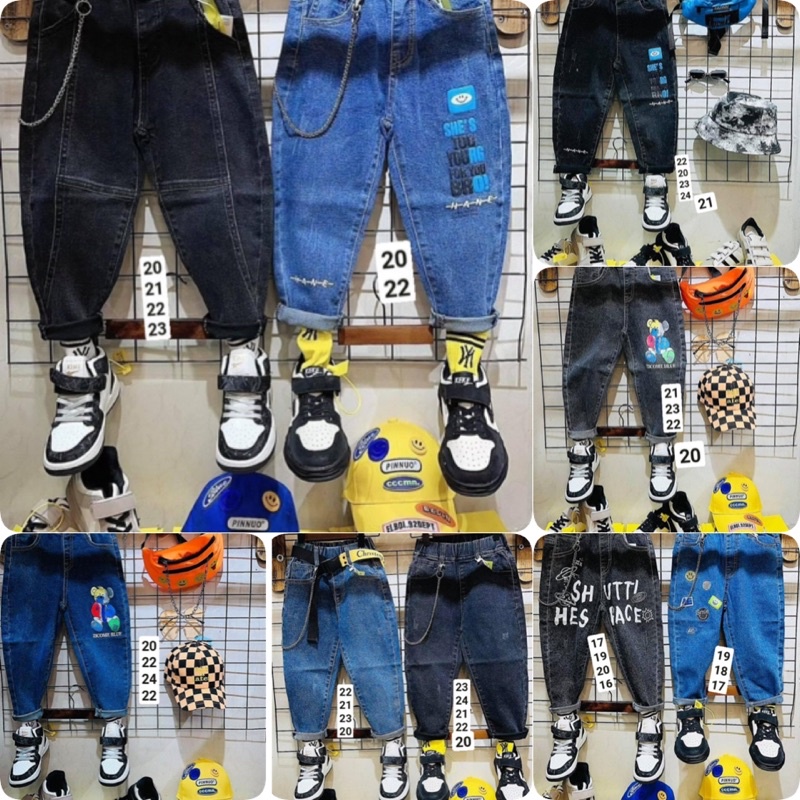 Quần jeans bé trai 13-25kg