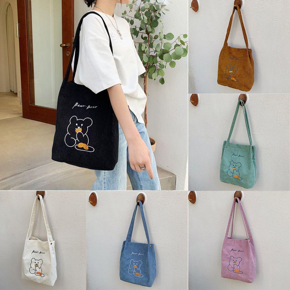 Túi Tote Đeo Vai Hình Gấu Dễ Thương