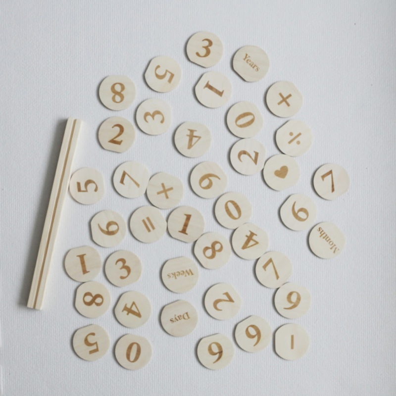 Bộ Thẻ Ảnh Đánh Dấu Cột Mốc Phát Triển Theo Tháng Giáo Dục Sớm Cho Bé