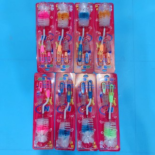 Cọ Rữa Bình Sữa Faralyn Xoay 360 Độ,Cây Rữa Bình Tặng Kèm Cọ Rữa Núm