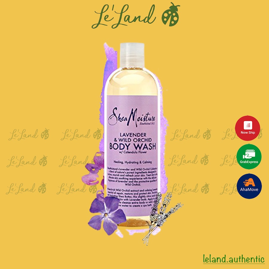 Bill US - Sữa tắm SheaMoisture Bubble Bath & Body Wash Lavender and Wild Orchid 473ml