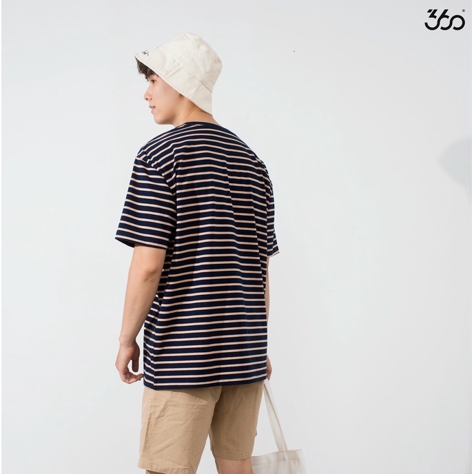 Áo thun cổ tròn kẻ ngang local brand 360 Boutique chất vải cotton - APTTK284 | BigBuy360 - bigbuy360.vn