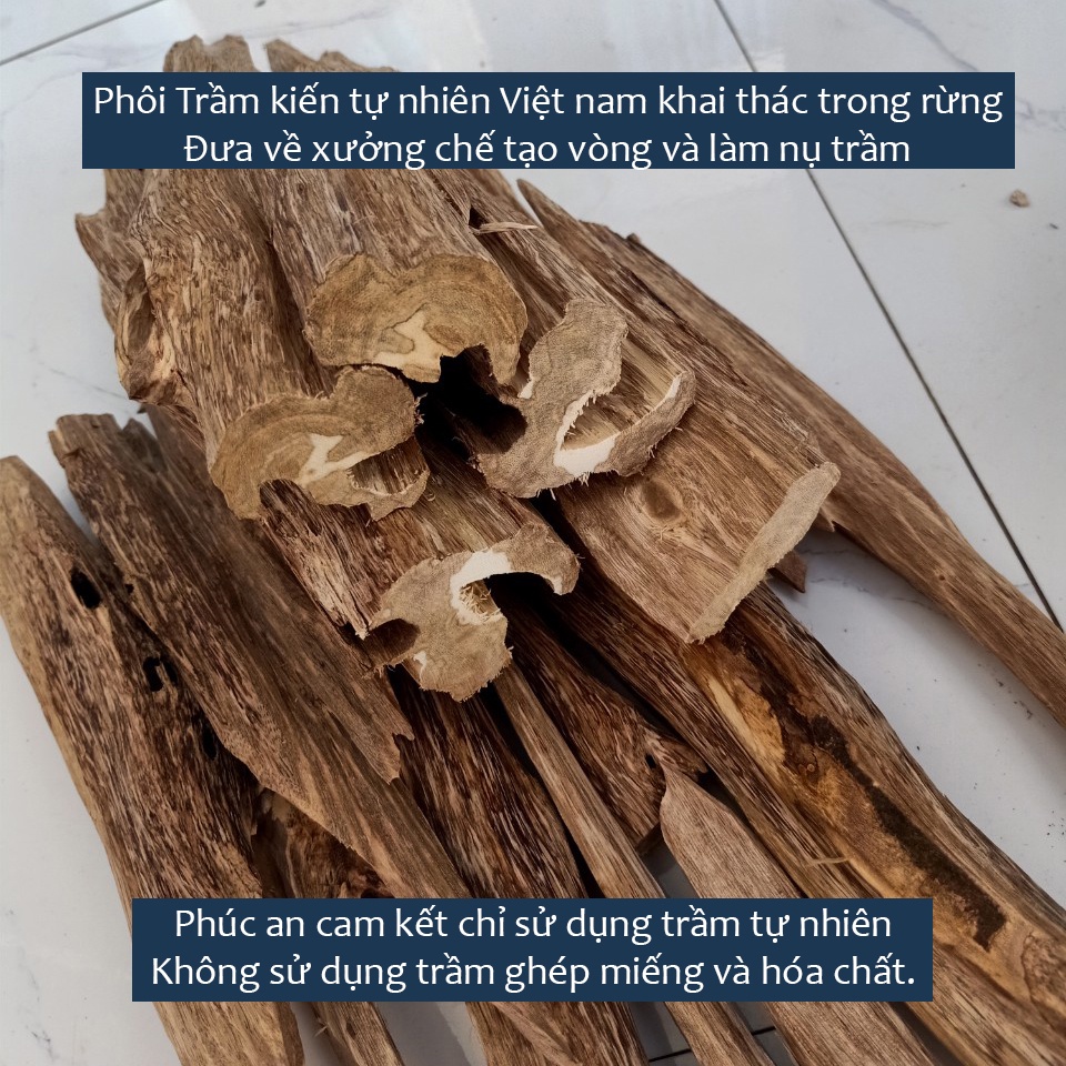Vòng tay trầm hương 108 hạt 6mm, 8mm Phúc an - Vòng tay nam nữ đẹp và sang trọng.
