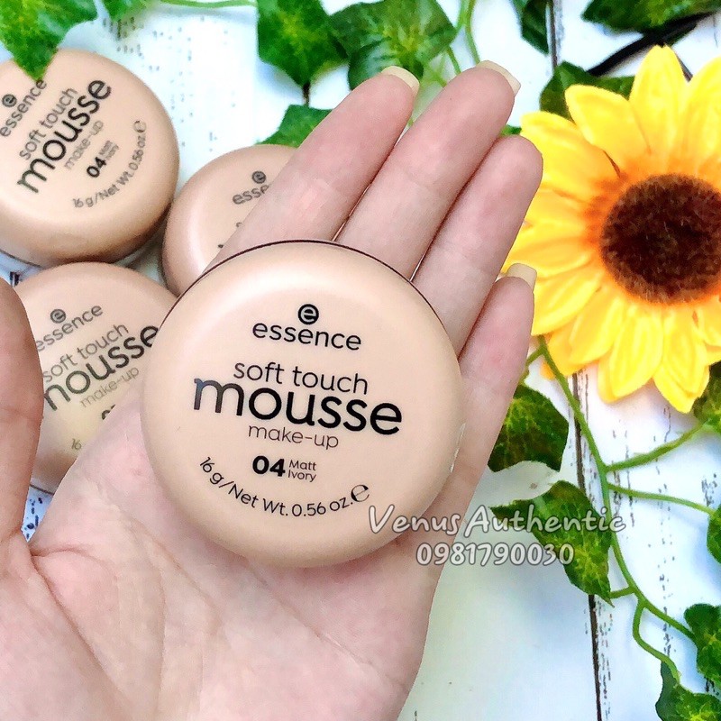 Phấn trang điểm Mousse chất kem mịn che phủ cao - Mỹ phẩm nội địa Đức - Mẫu Mới 2020 Chữ Đen