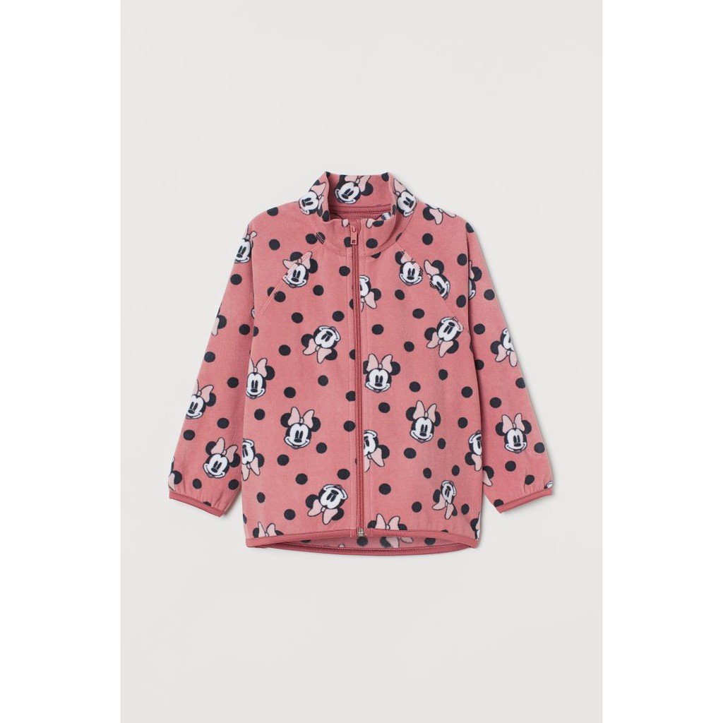 Áo khoác nỉ fleece minnie HM H&amp;M sz 6-8y_hàng chính hãng authentic