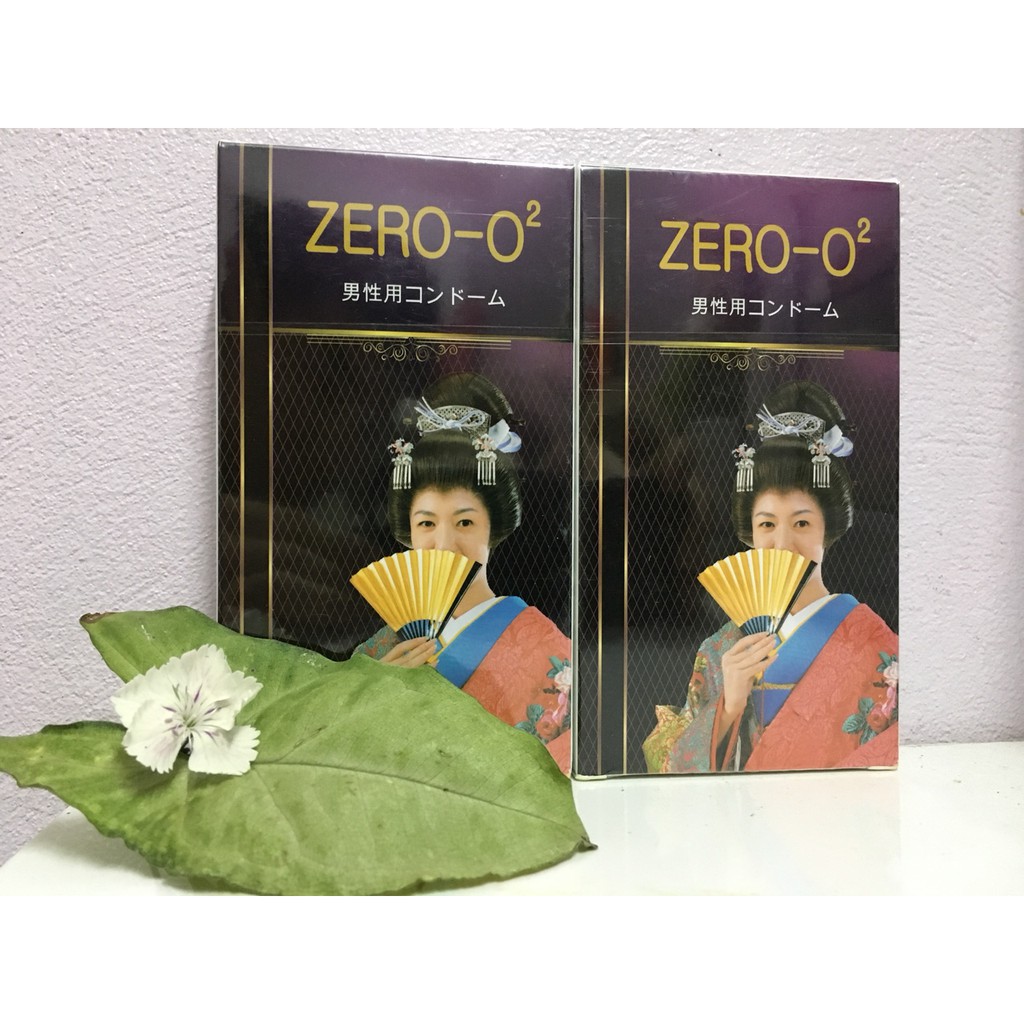 Bao cao su siêu mỏng siêu trơn hộp 12c Zero O2Nhật Bản