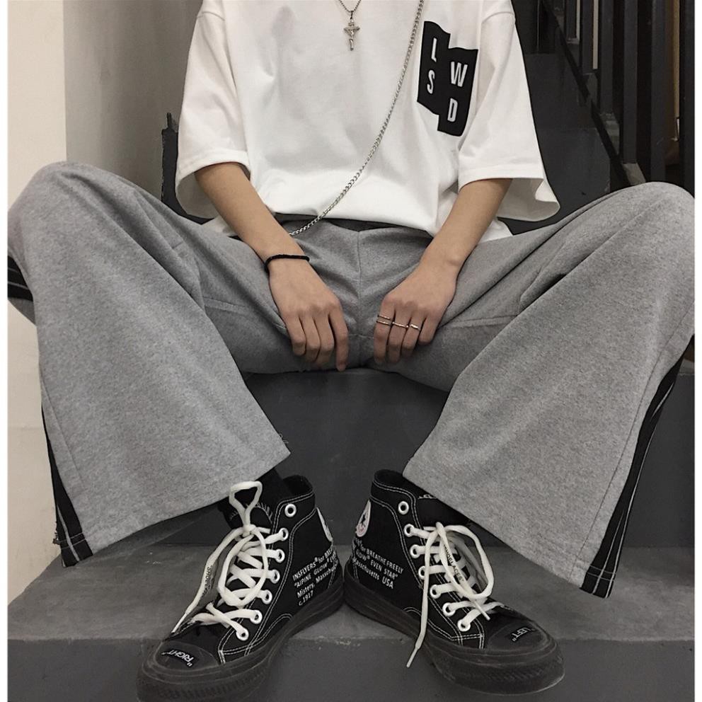 (FREESHIP+VIDEO THẬT) Quần Unisex dành cho nam nữ - Quan0006 Quần Cullotes 3 sọc Ống Rộng | BigBuy360 - bigbuy360.vn