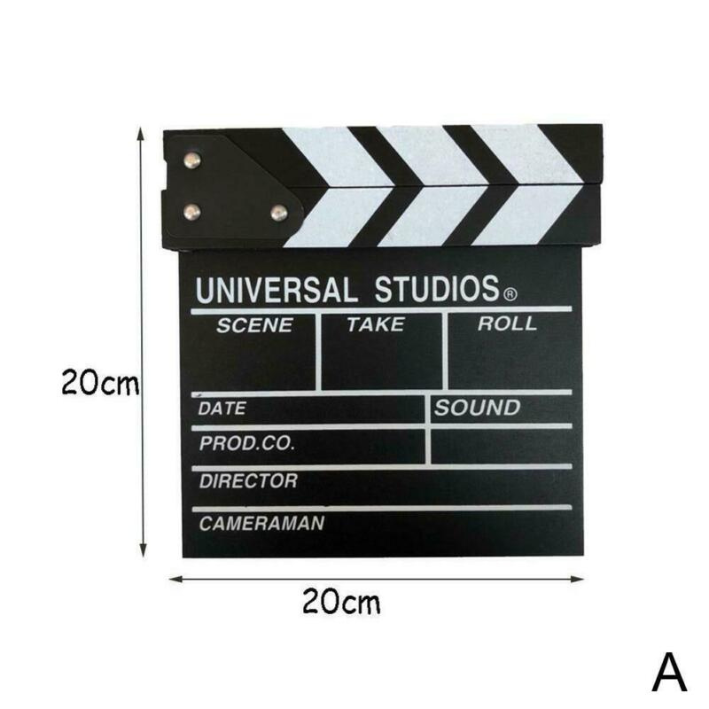 Movie Film TV Slate Clapper Board Dry Clapboard Erase Action Decor Cut New Scene C8M0