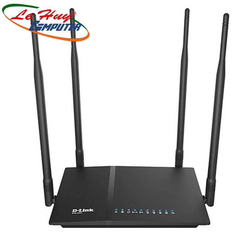 DLink DIR-825+ Chuẩn AC1200 Màu Đen -