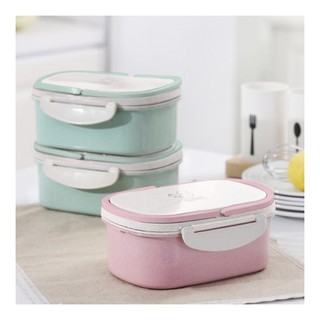 Hộp đựng cơm bento lúa mạch 3 ngăn văn phòng cakeshop hcm