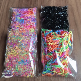Túi 50gr 900-1000 sợi thun buộc tóc cho bé hàng đẹp